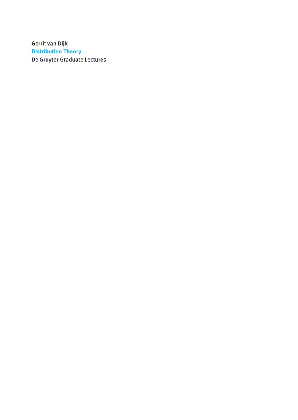 Distribution Theory Convolution, Fourier Transform, and Laplace Transform 1st Edition - (PDF/EPUB Version)