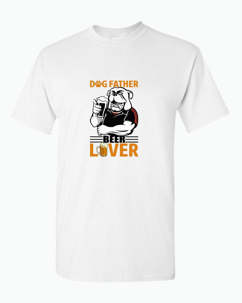Dog father beer lover t-shirt, daddy t-shirt papa tees