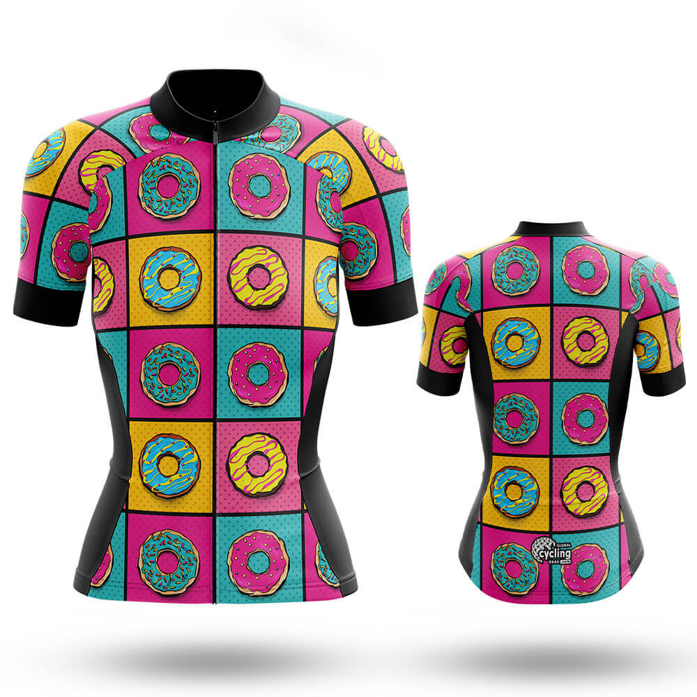 Donut Lover - Women's Cycling Short Sleeve Jersey