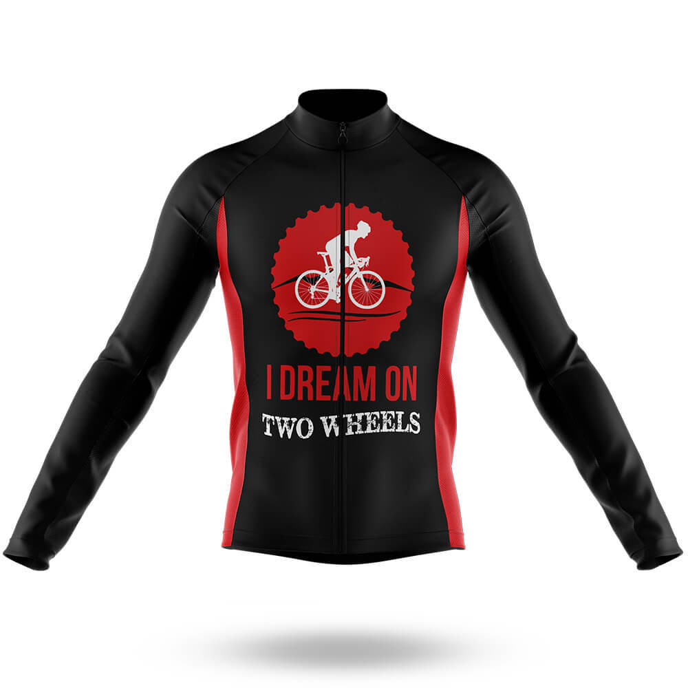 Dream On Two Wheels - Men's Cycling Long Sleeve Jersey