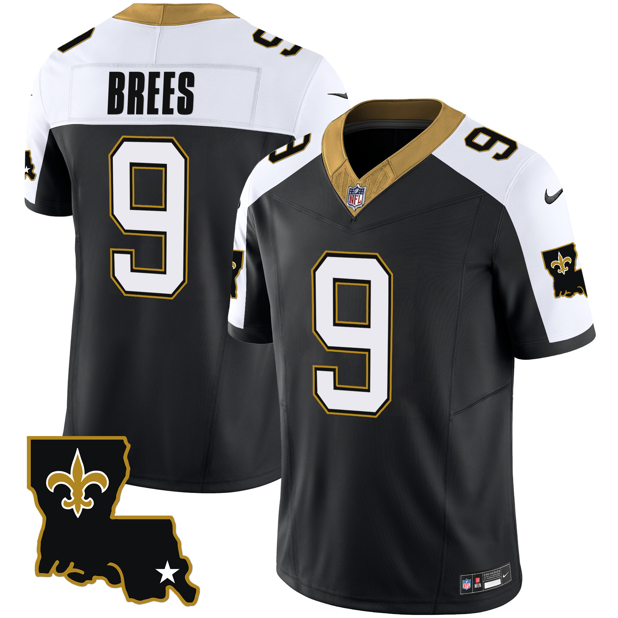 Drew Brees Men's New Orleans Saints 1987 Legacy Vapor Alternate Jersey - All Stitched