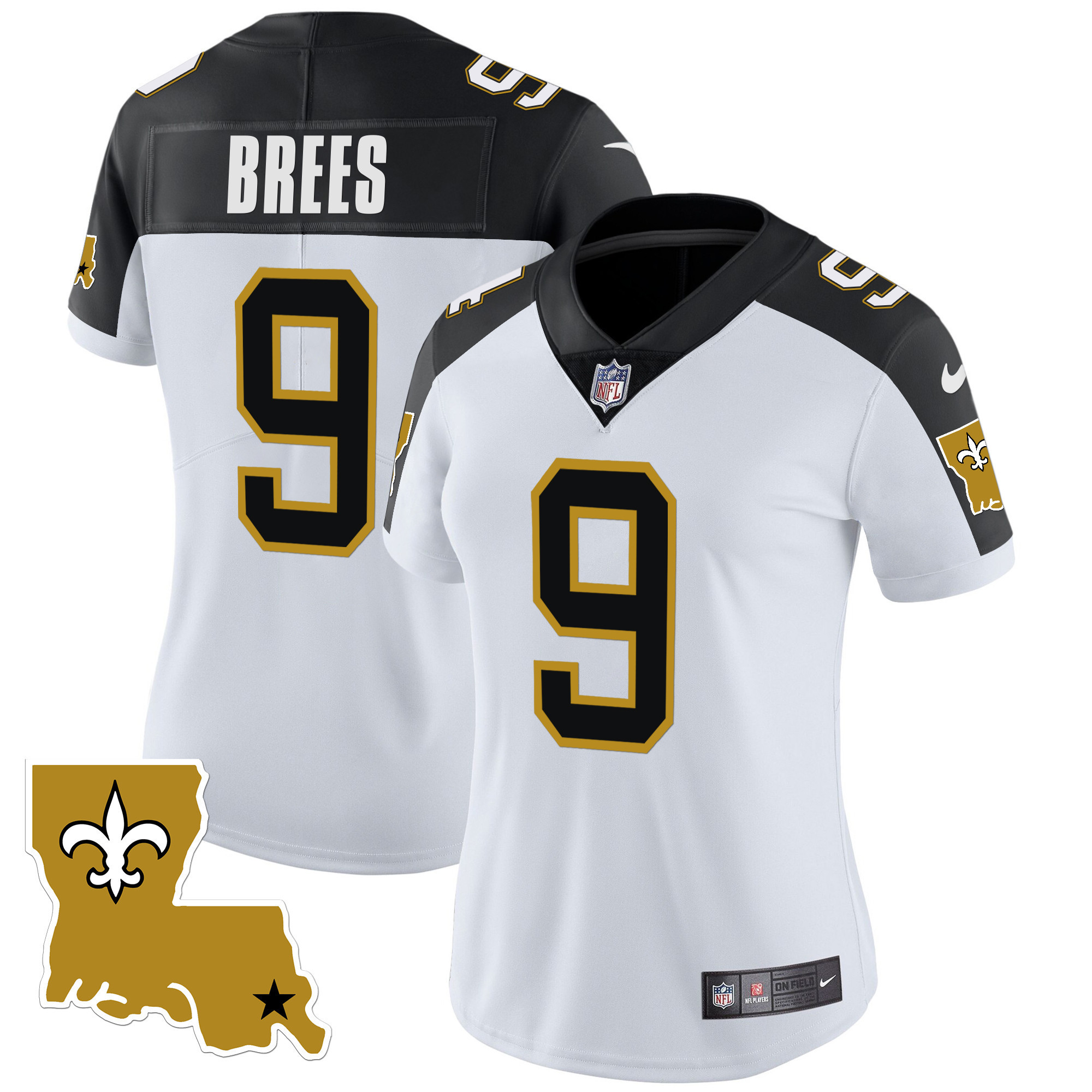 Drew Brees Women's New Orleans Saints 1987 Legacy Vapor Inverted Jersey - All Stitched