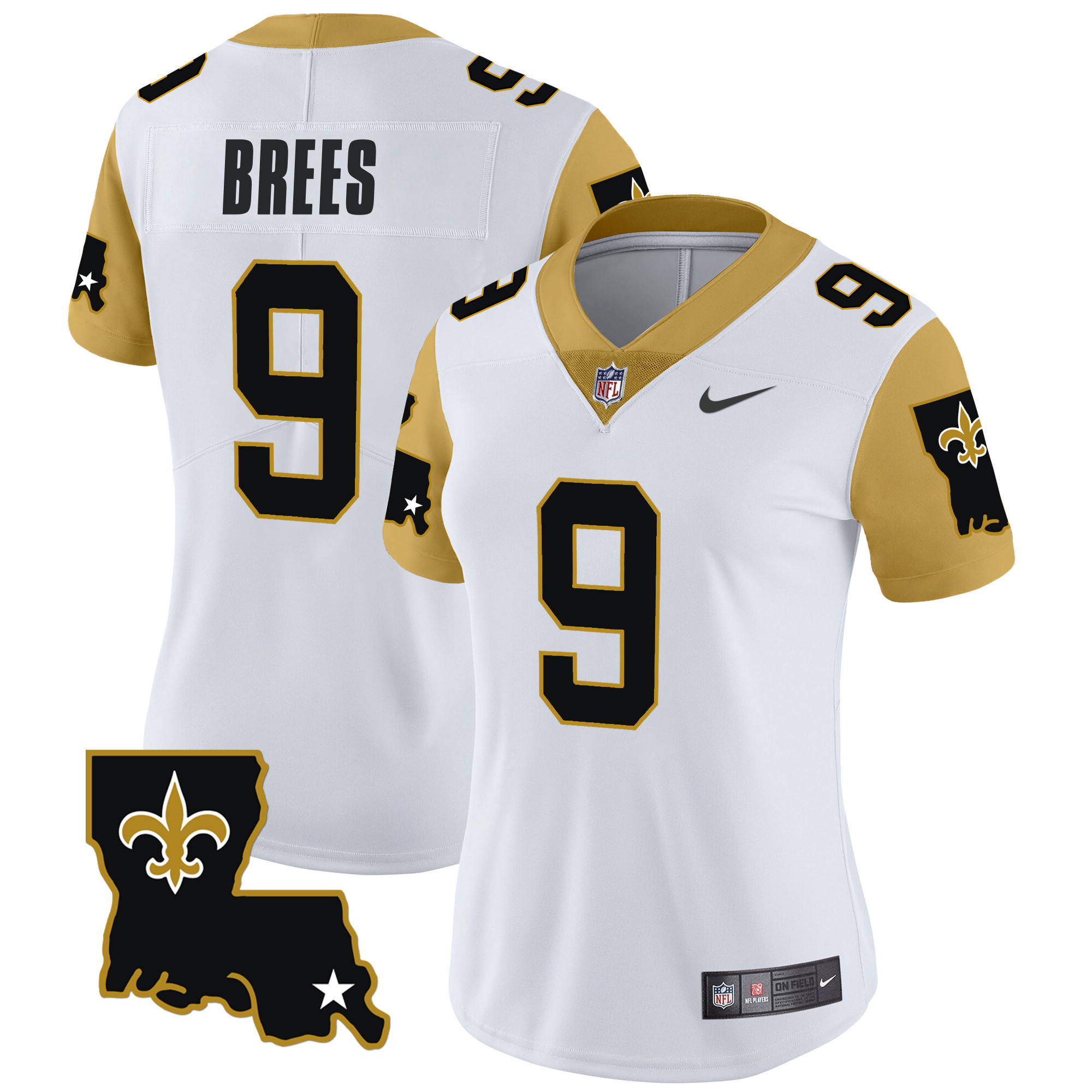 Drew Brees Women's New Orleans Saints 1987 Legacy Vapor Limited White Jersey - All Stitched