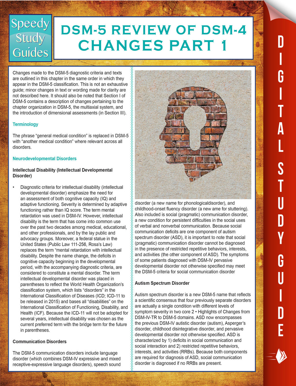 DSM-5 Review of DSM-4 Changes Part I (Speedy Study Guides) - (PDF/EPUB Version)