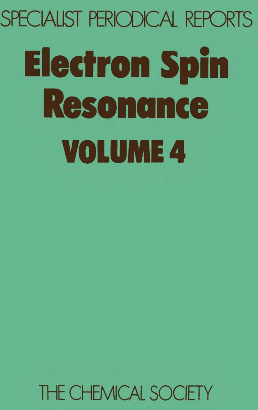 Electron Spin Resonance Volume 4 1st Edition â€“ PDF/EPUB Version ...