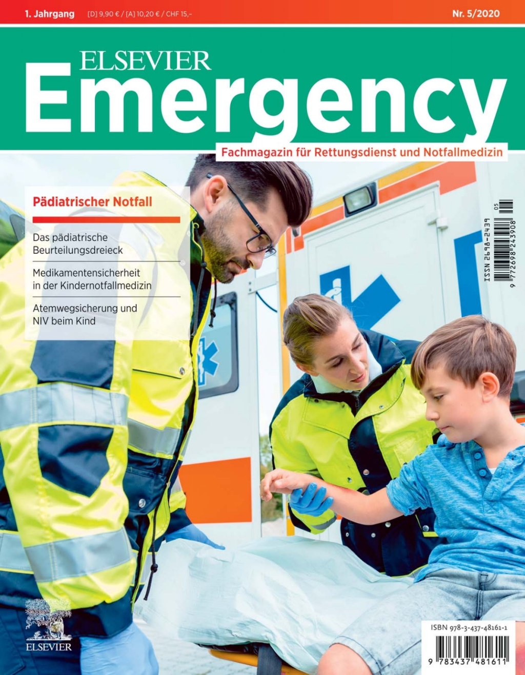 Elsevier Emergency. PÃ¤diatrischer Notfall. 5/2020 Fachmagazin fÃ¼r Rettungsdienst und Notfallmedizin. 1st Edition - (PDF/EPUB Version)