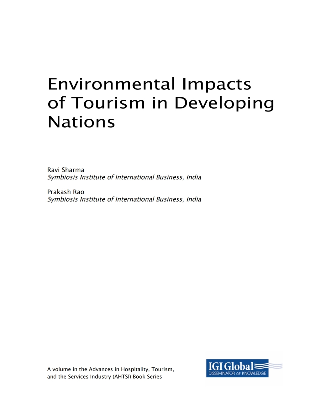 Environmental Impacts of Tourism in Developing Nations â€“ PDF/EPUB ...
