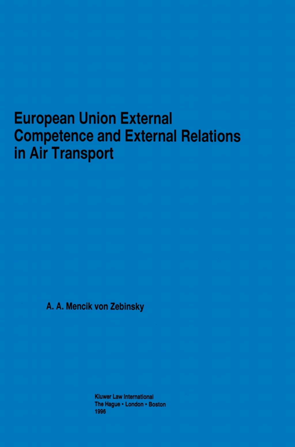 External Relations Officer Handbook.pdf European Union External Competence and External Relations in Air ...