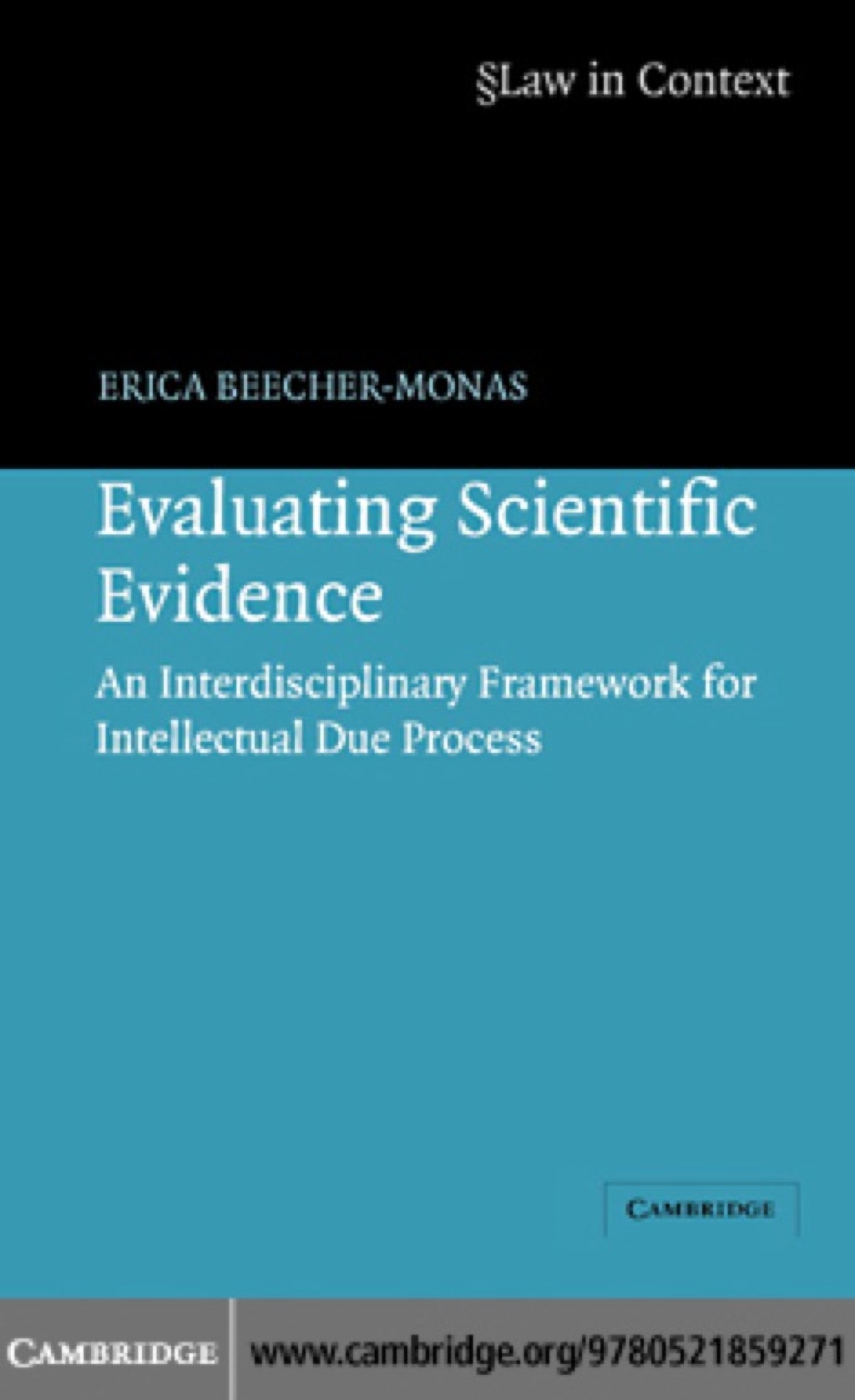 Evaluating Scientific Evidence An Interdisciplinary Framework for ...