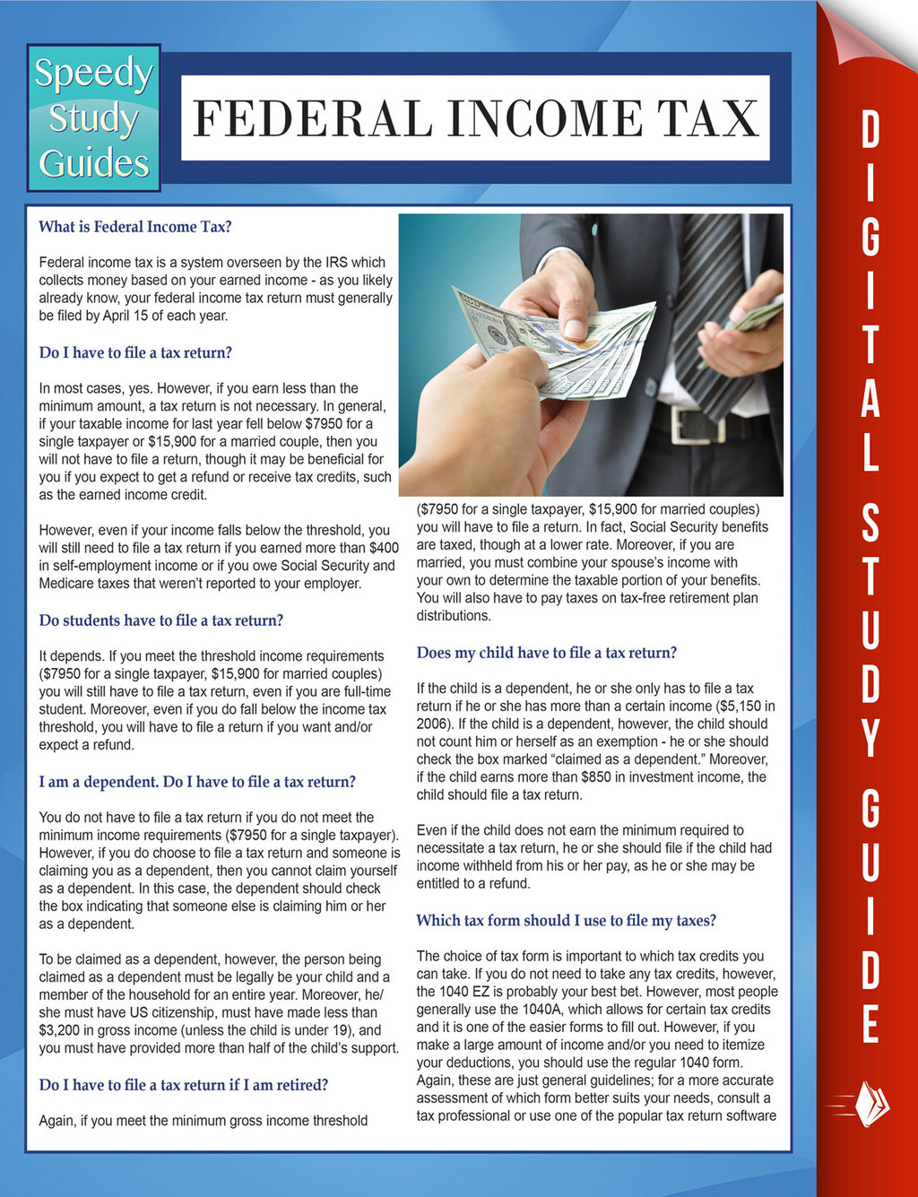 Federal Income Tax (Speedy Study Guides) - (PDF/EPUB Version)