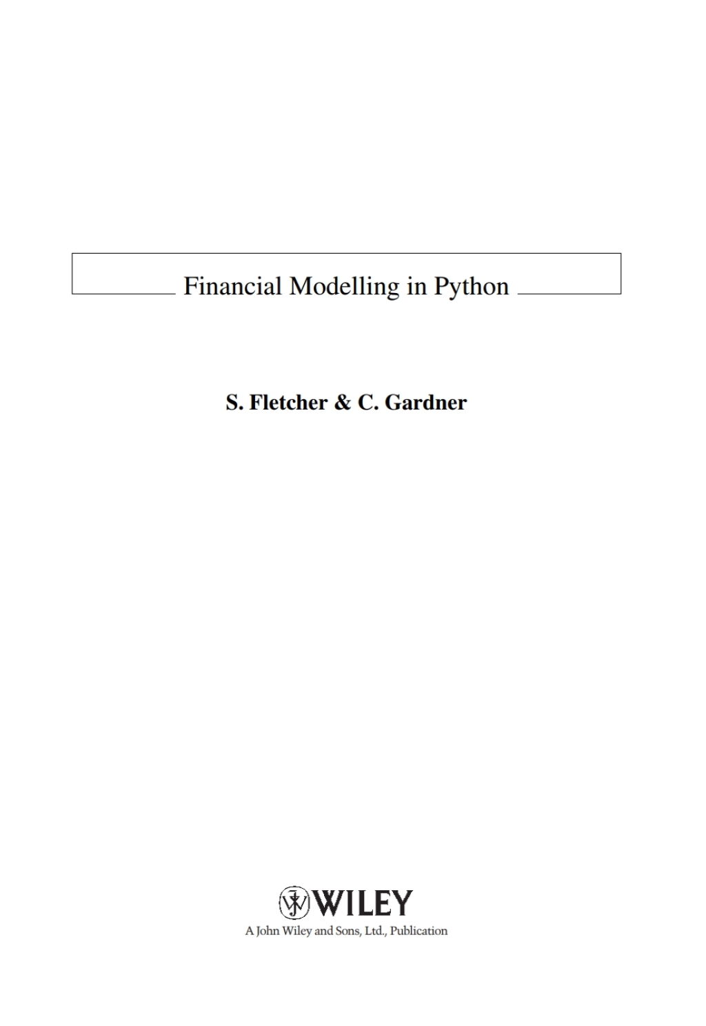 Financial Modelling in Python 1st Edition â€“ PDF/EPUB Version ...