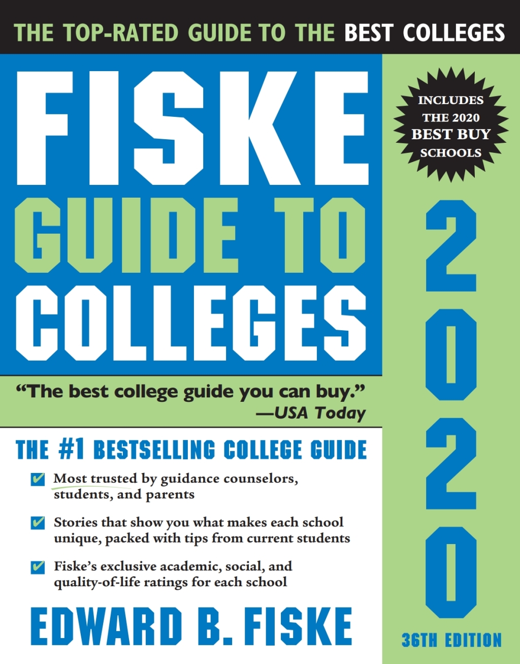 Fiske Guide to Colleges 2020 36th Edition - (PDF/EPUB Version)