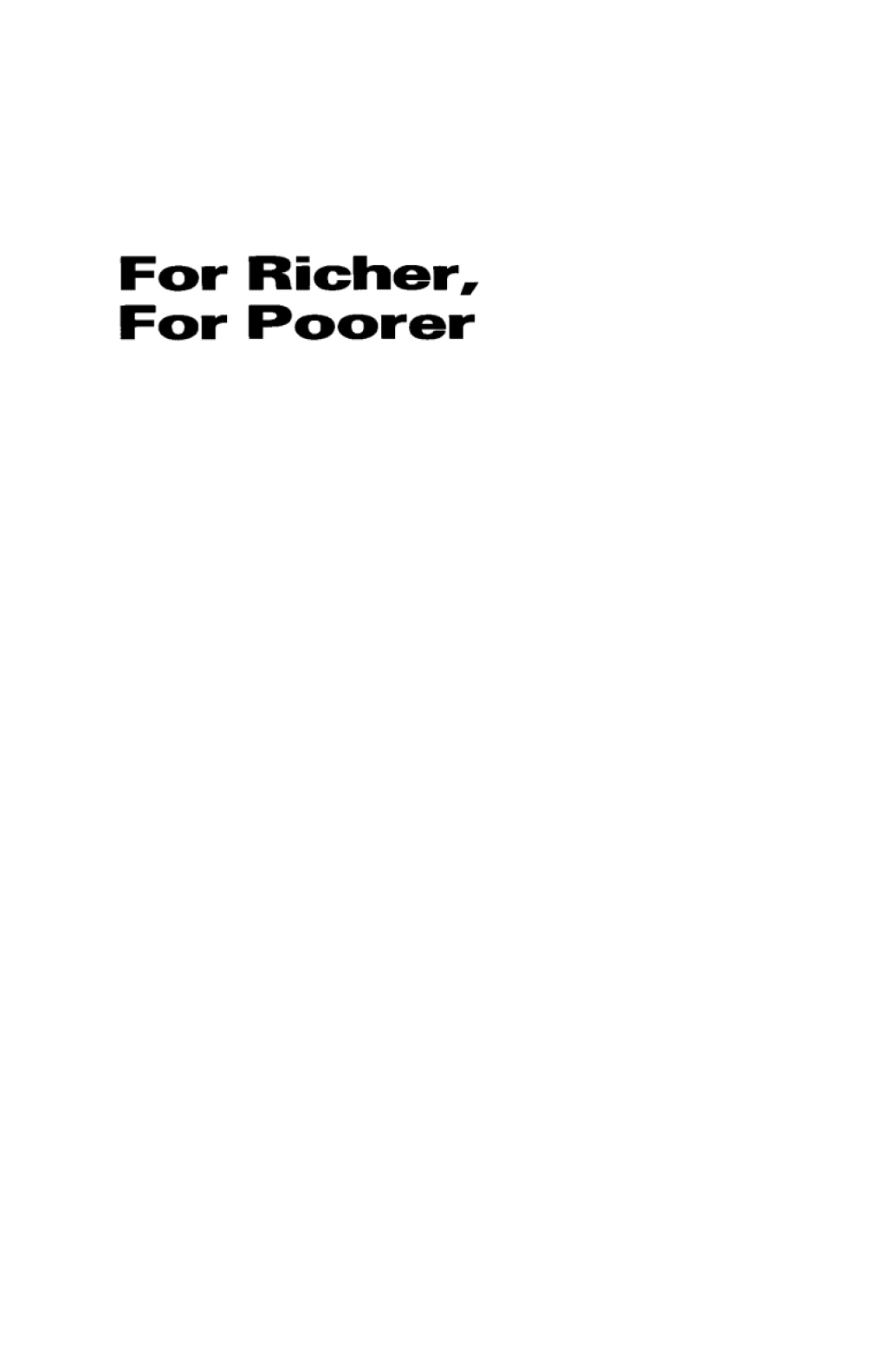 For Richer, For Poorer – PDF/EPUB Version Downloadable – PremiumJS Store