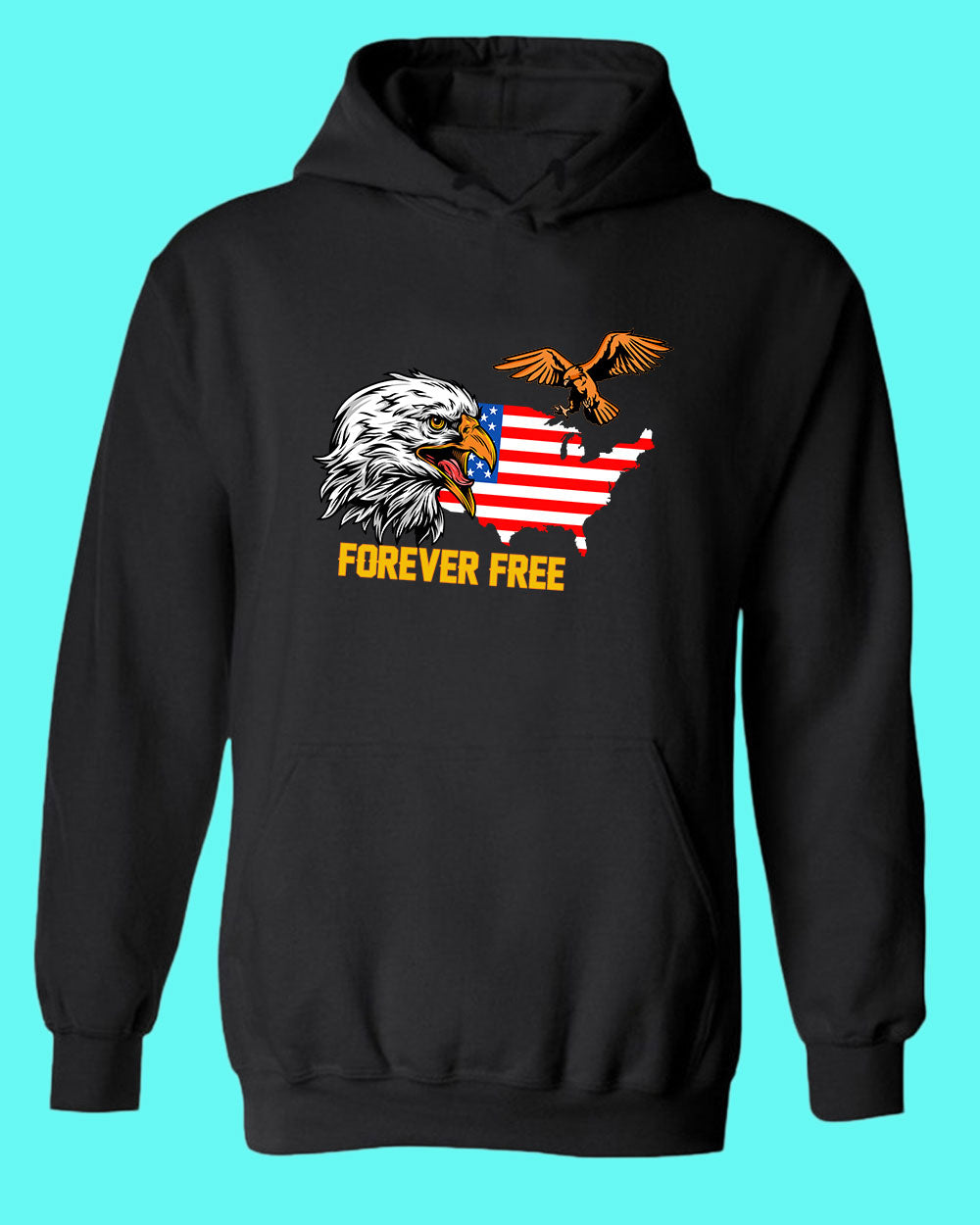 Forever Free America hoodie Eagle hoodie