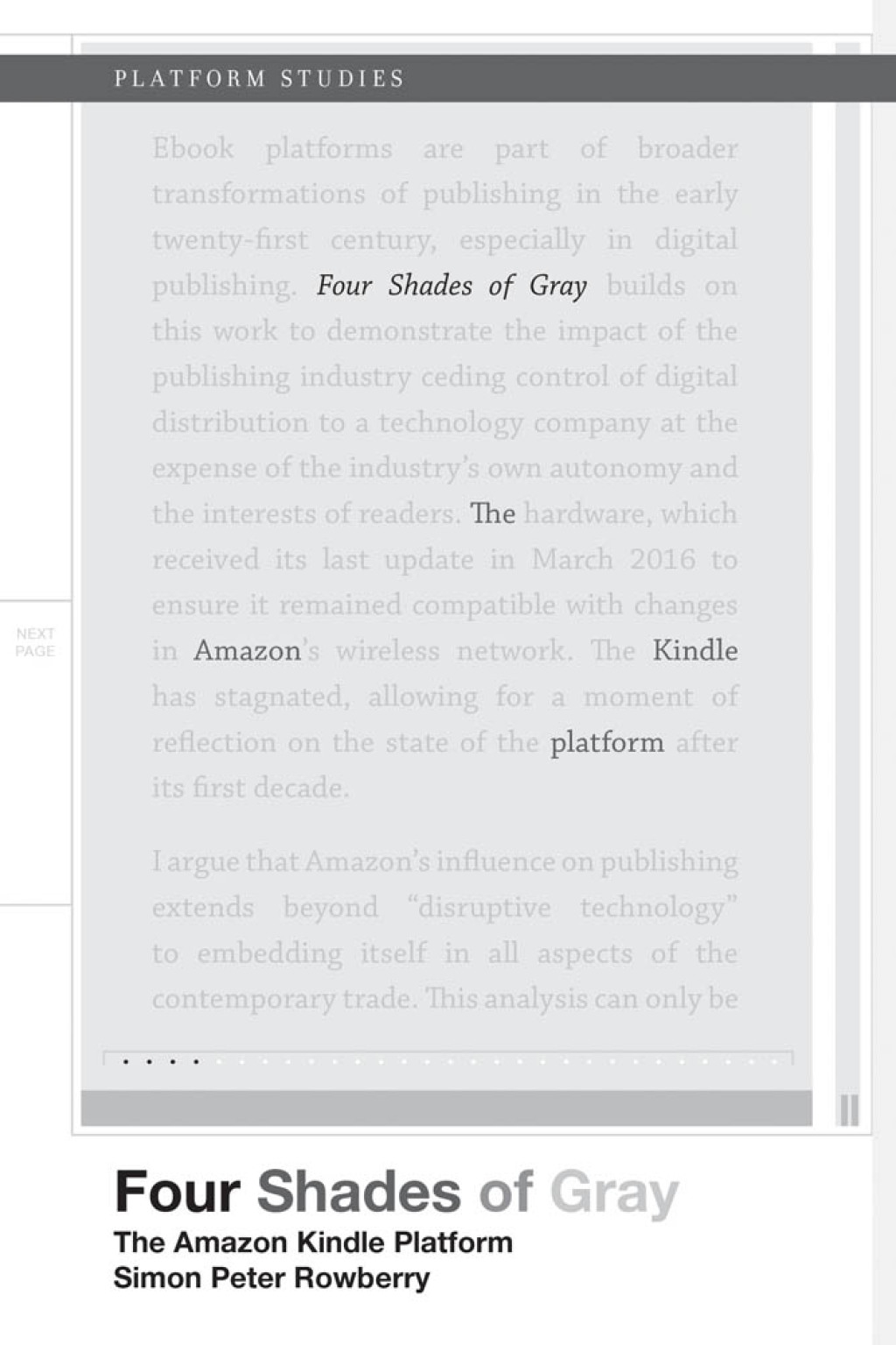 Four Shades of Gray The Amazon Kindle Platform - (PDF/EPUB Version)