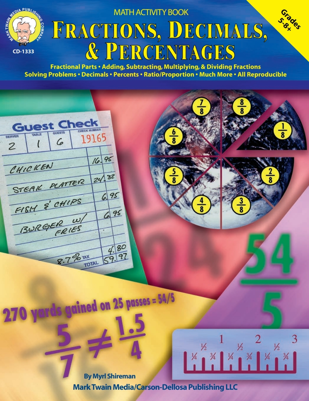 Fractions, Decimals, & Percentages, Grades 5 - 8 - (PDF/EPUB Version)