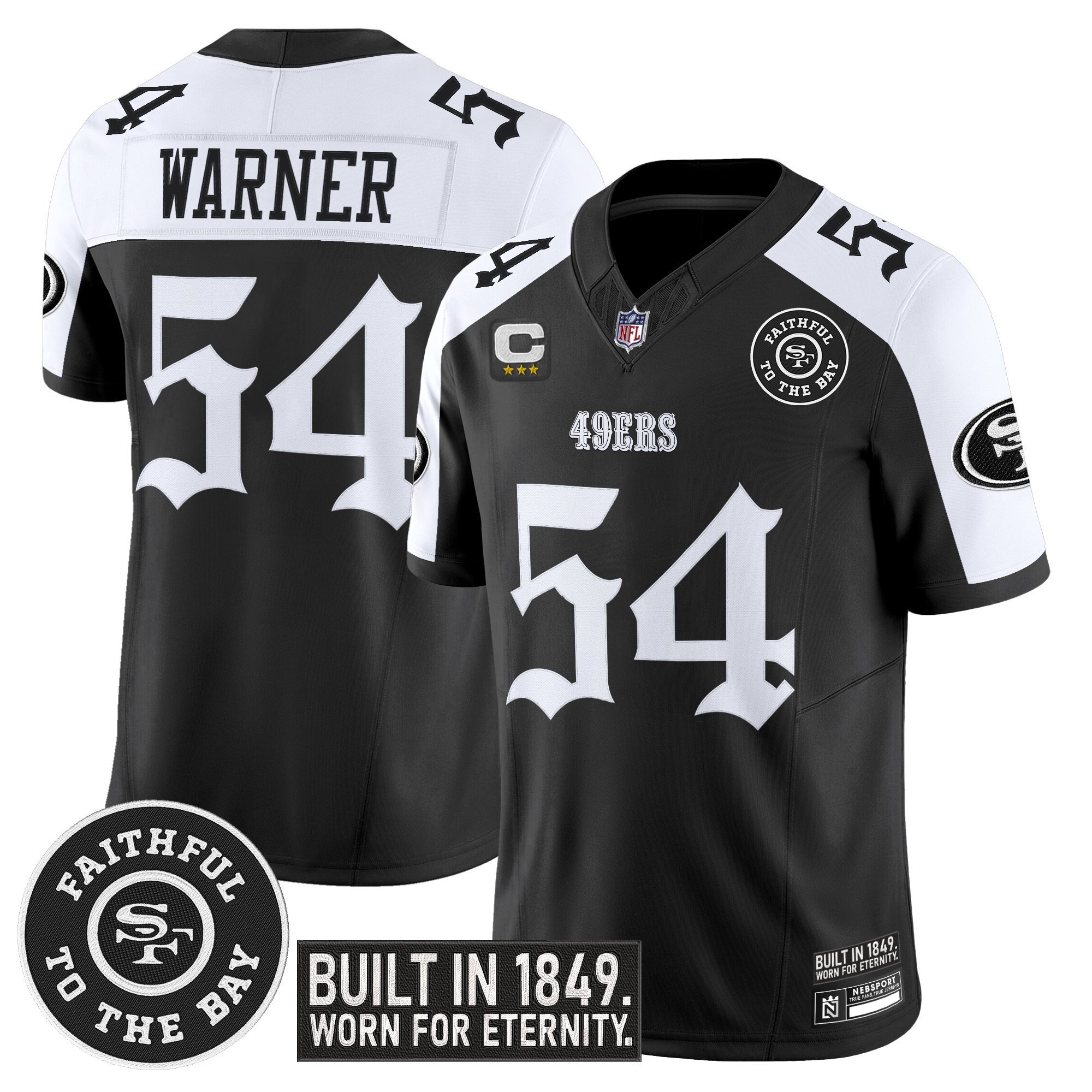Fred Warner Men's San Francisco 49ers 'Fog City Gothic Edition' Vapor Limited Alternate Jersey - All Stitched