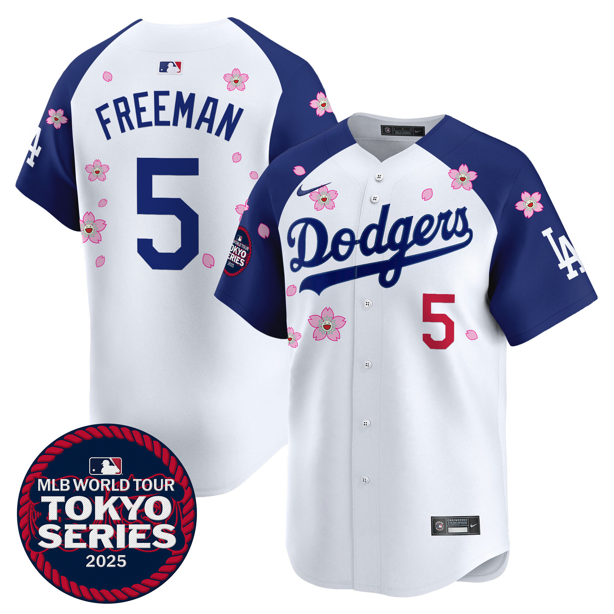 Freddie Freeman Men's Los Angeles Dodgers Tokyo Series 2025 Vapor Premier Limited Alternate Jersey V2 - Stitched