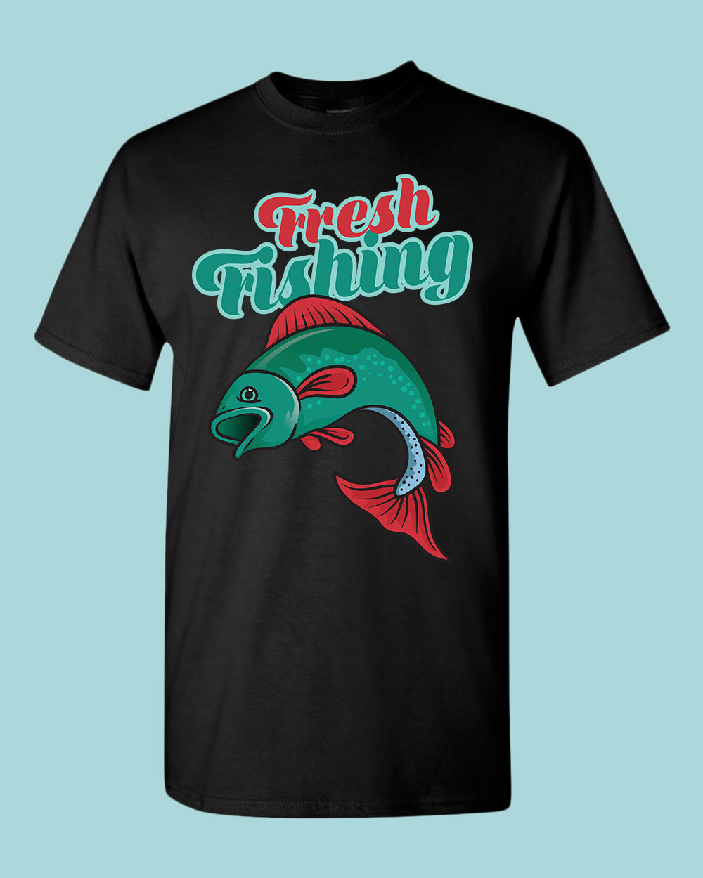 Fresh fishing t-shirt, fisherman shirt