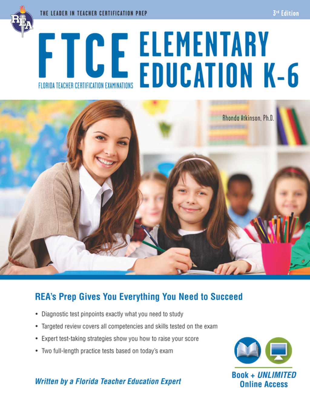 FTCE Elementary Education K-6 Book + Online 3rd Edition - (PDF/EPUB Version)