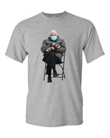 Funny Bernie Mood T-shirt Meme Inauguration Grumpy Sanders Mittens Unisex Tee T-Shirt