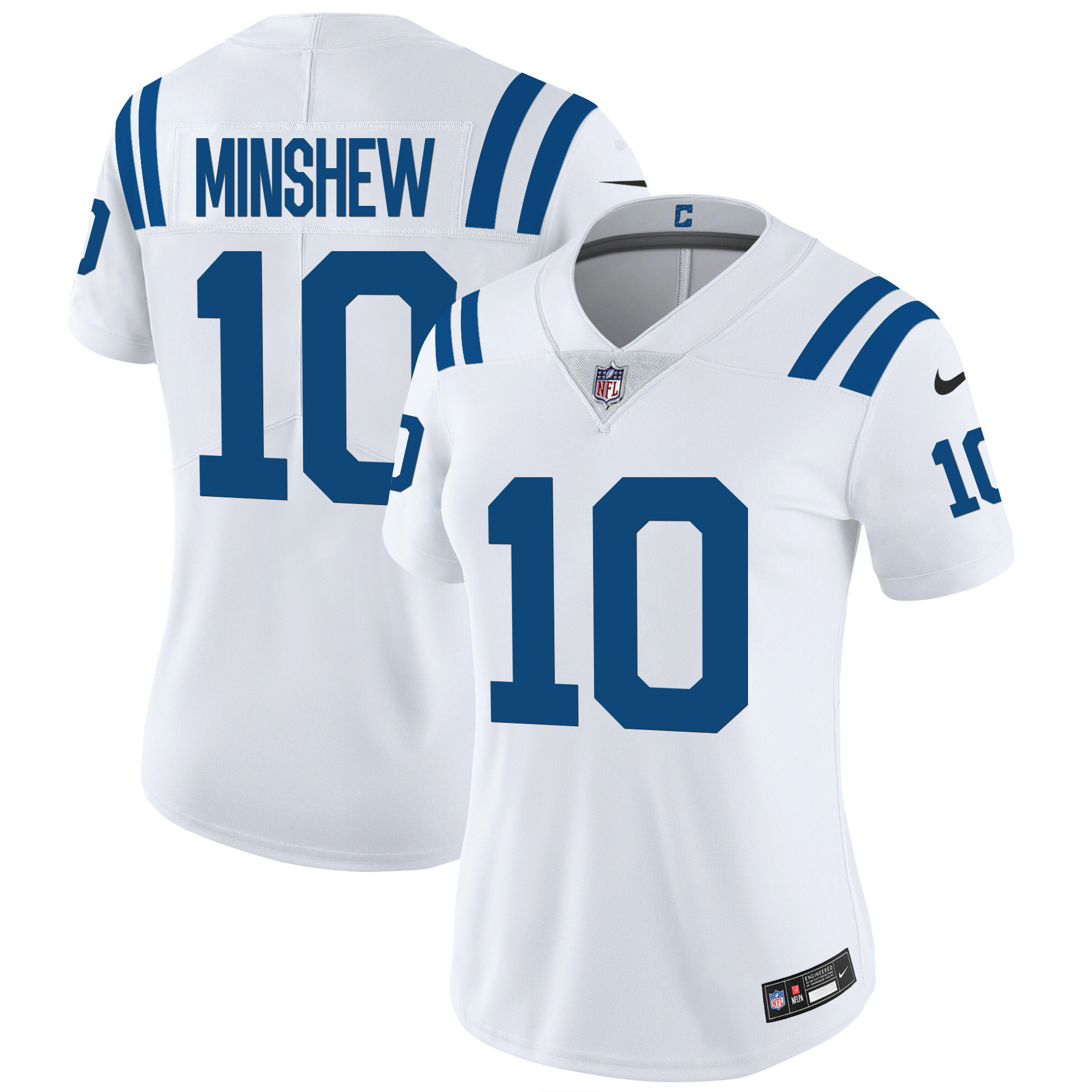 Gardner Minshew Women's Indianapolis Colts Vapor Limited White Jersey - All Stitched