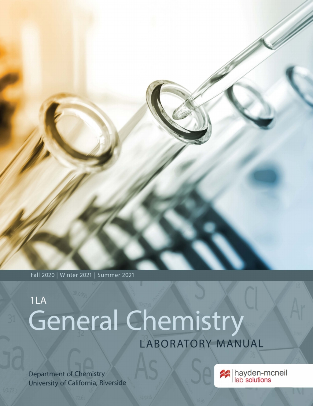 General Chemistry 1LA Laboratory Manual - University of California, Riverside - (PDF/EPUB Version)
