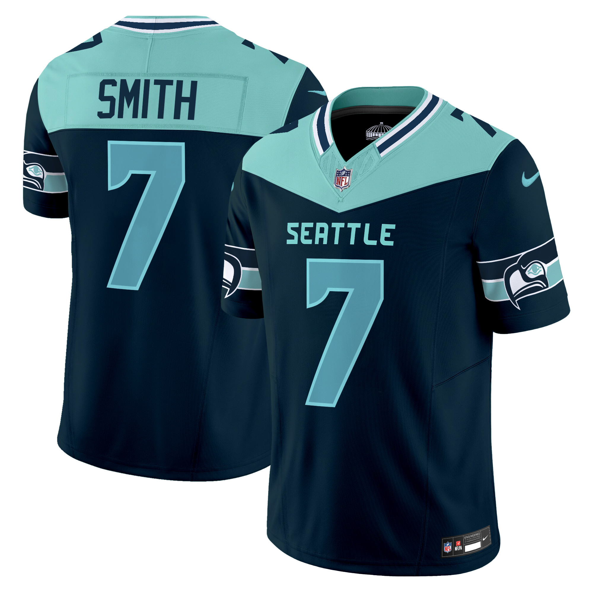 Geno Smith Men's Seattle Seahawks "Seattle City" Vapor Limited Alternate Jersey - All Stitched