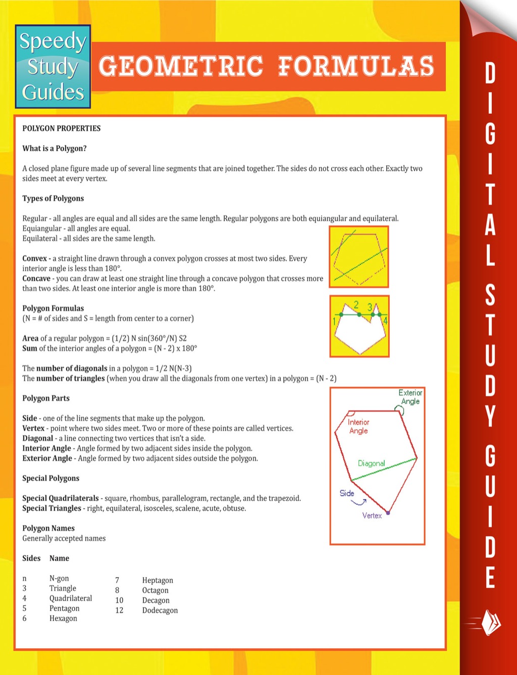Geometric Formulas (Speedy Study Guide) - (PDF/EPUB Version)