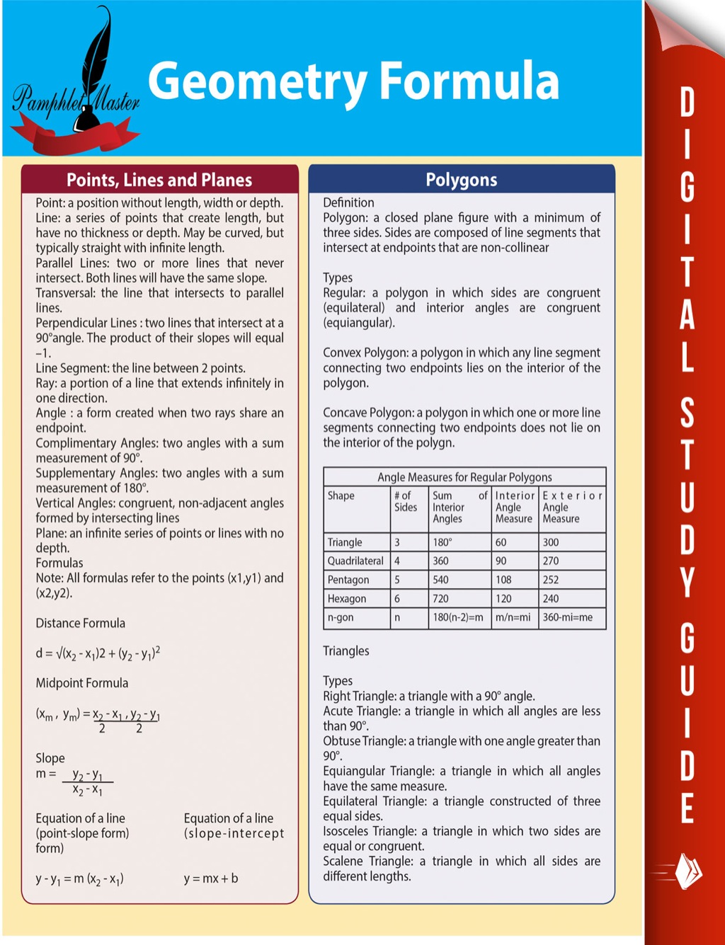 Geometry Formula - (PDF/EPUB Version)