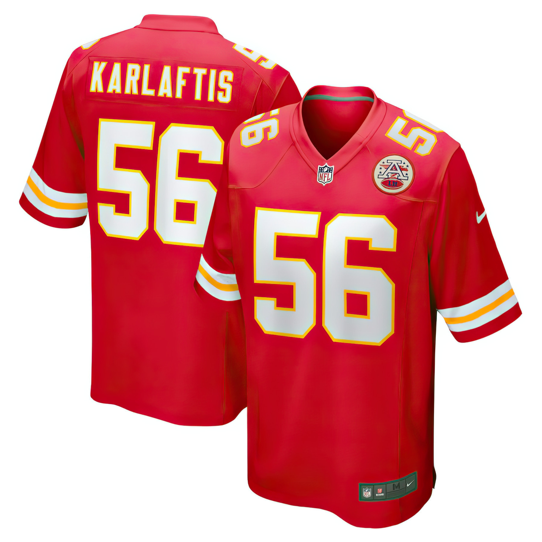 George Karlaftis Men's Kansas City Chiefs Vapor & Game Player - All Stitched Game Jersey - All Stitched