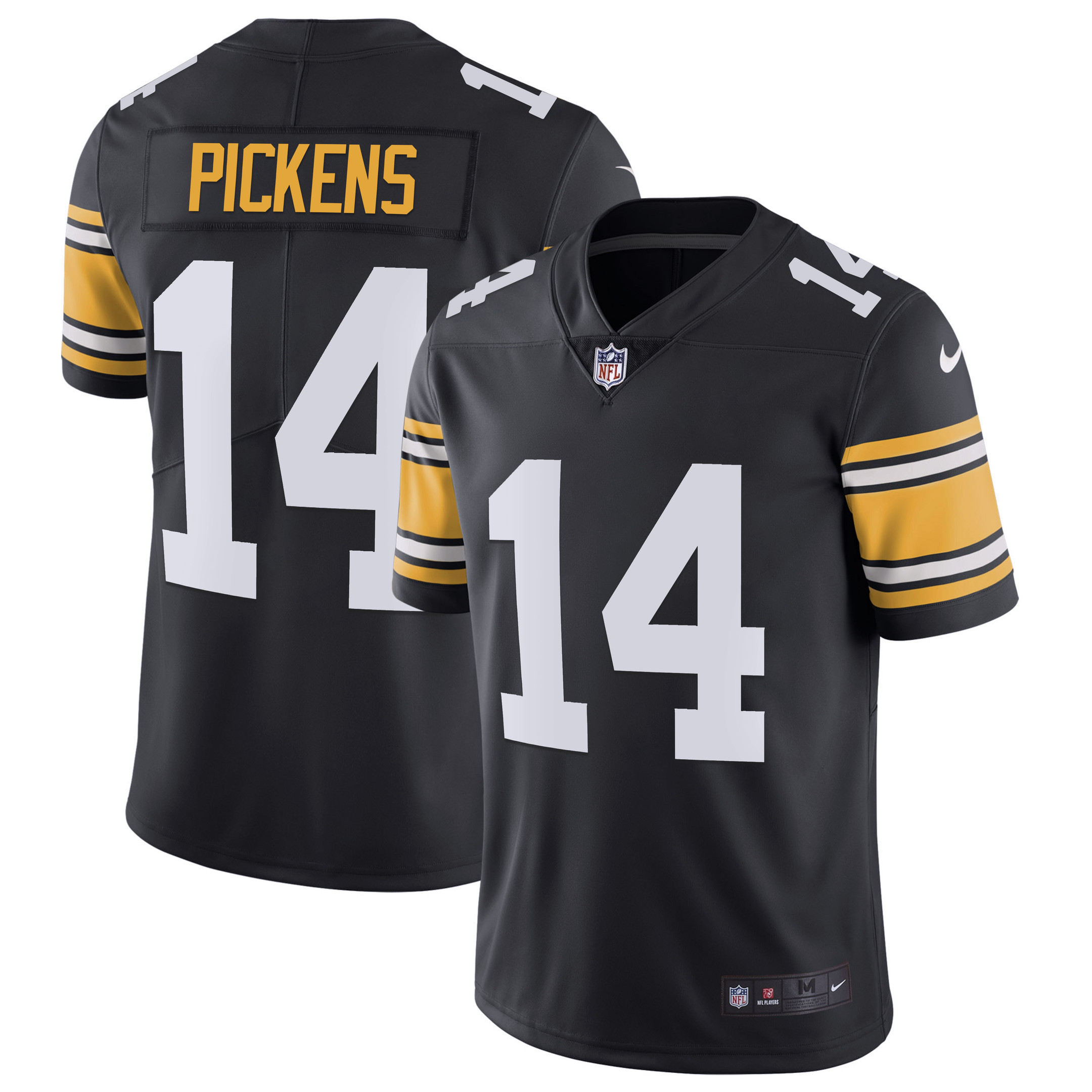 George Pickens Men's Pittsburgh Steelers Alternate Vapor Untouchable Limited - Black - All Stitched Alternate Vapor Jersey - All Stitched