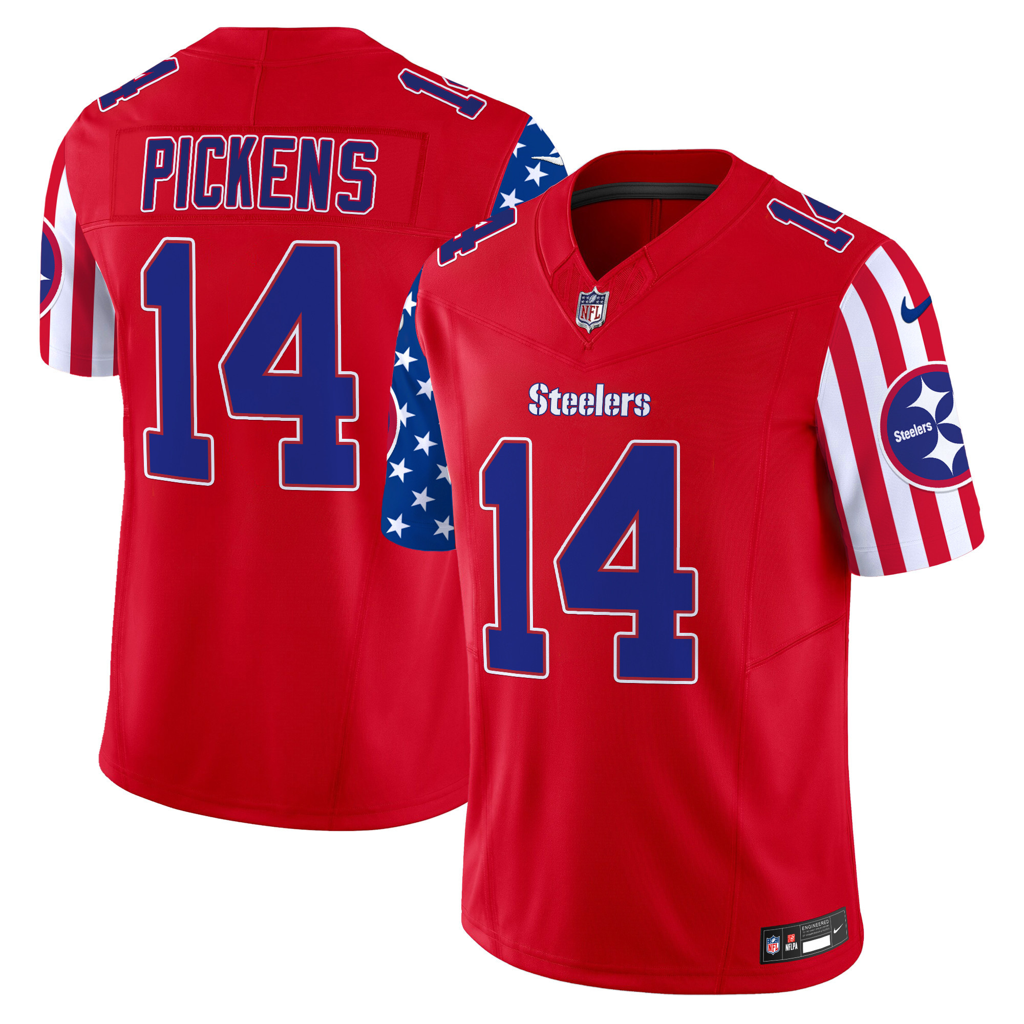 George Pickens Men's Pittsburgh Steelers American Style Vapor Limited Red Jersey - All Stitched