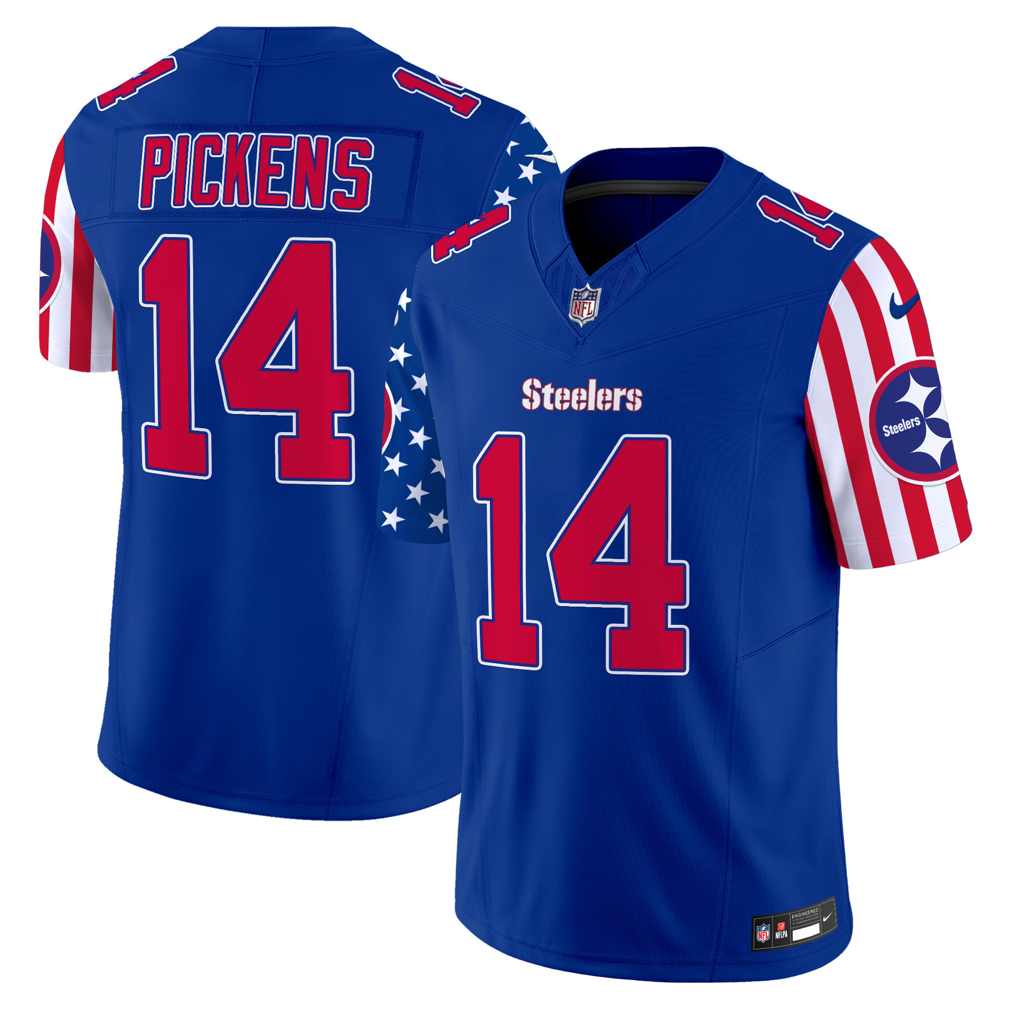 George Pickens Men's Pittsburgh Steelers American Style Vapor Limited Royal Jersey - All Stitched