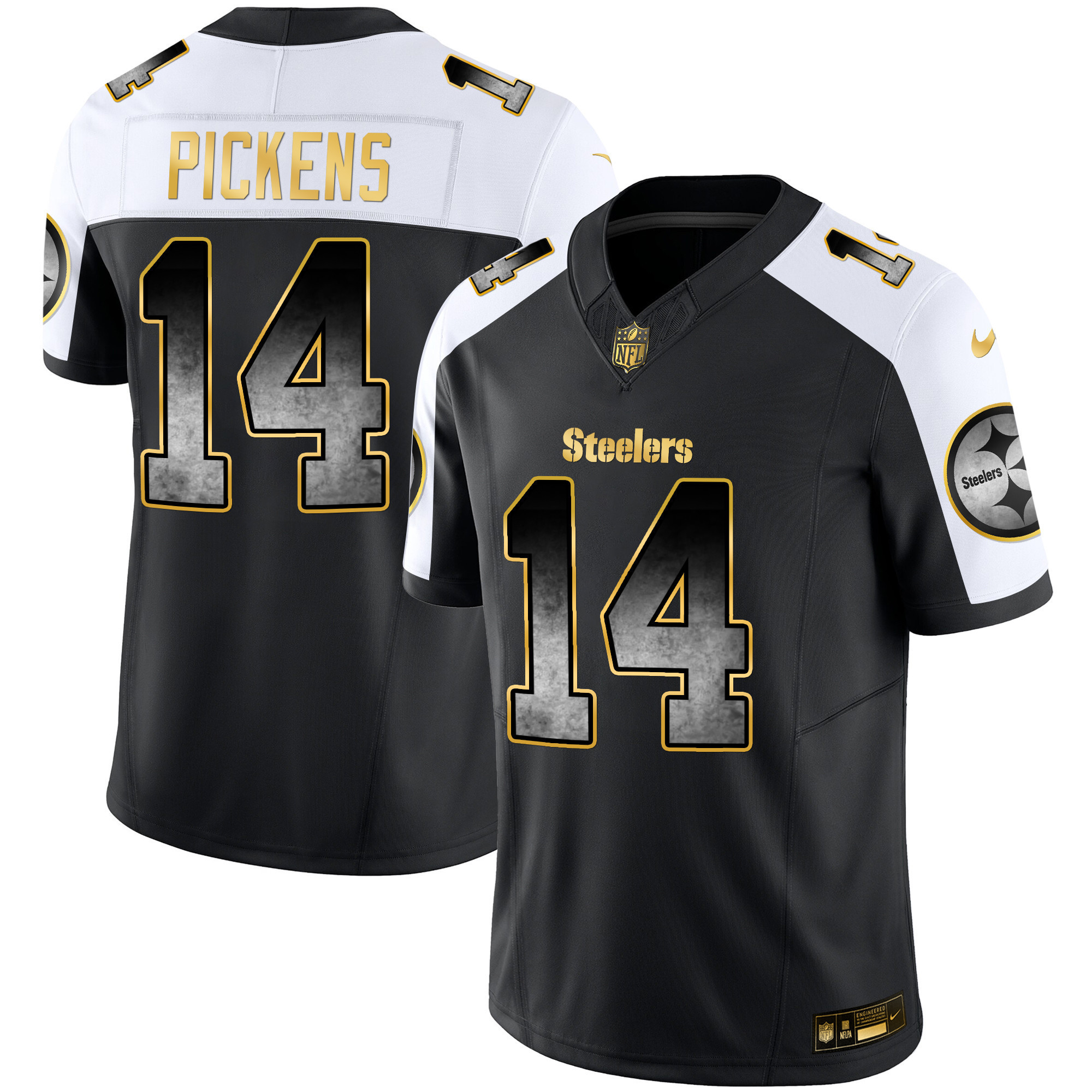 George Pickens Men's Pittsburgh Steelers Arch Smoke Vapor Alternate Jersey - All Stitched