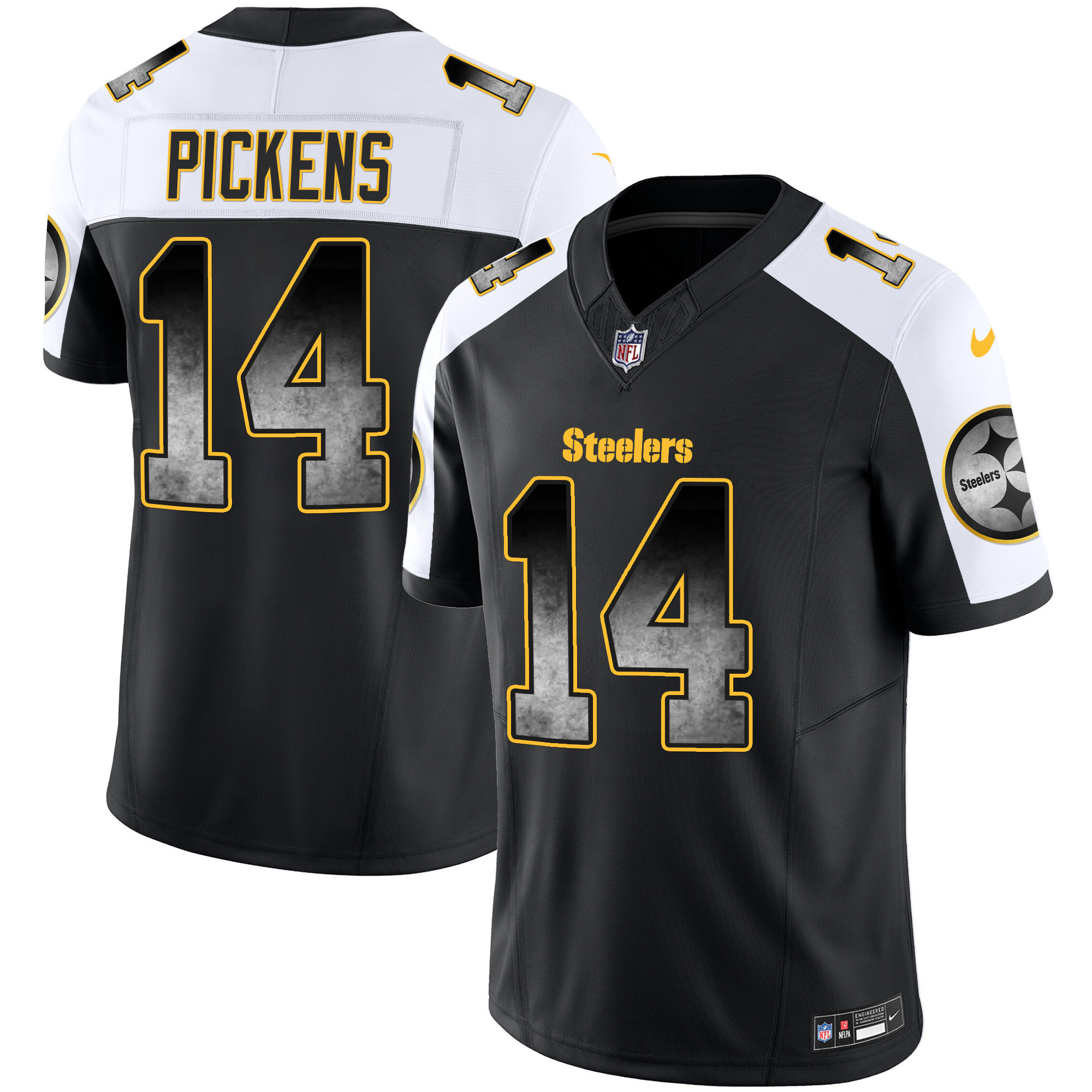 George Pickens Men's Pittsburgh Steelers Arch Smoke Vapor Alternate Jersey - All Stitched