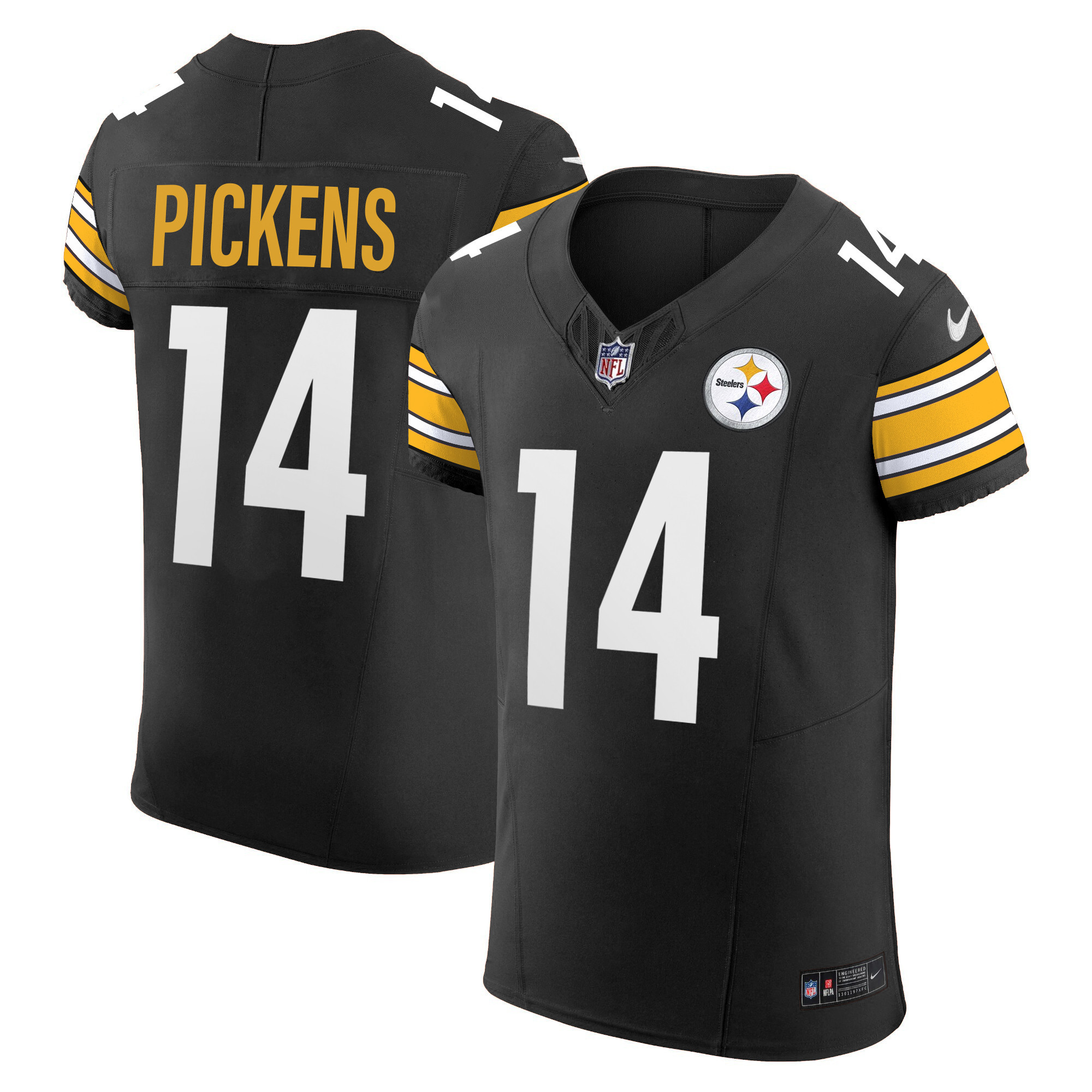 George Pickens Men's Pittsburgh Steelers Vapor Elite Black Jersey - All Stitched