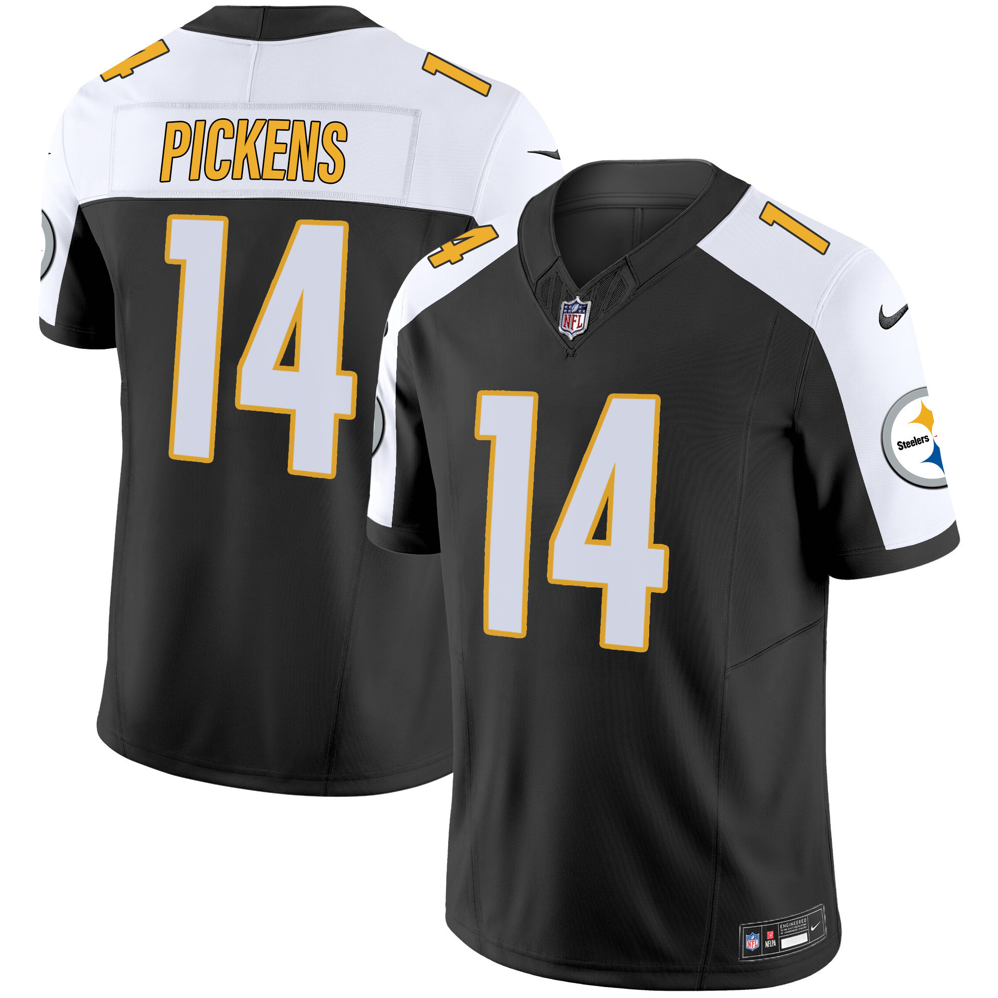 George Pickens Men's Pittsburgh Steelers Vapor Limited Black Alternate Jersey - All Stitched