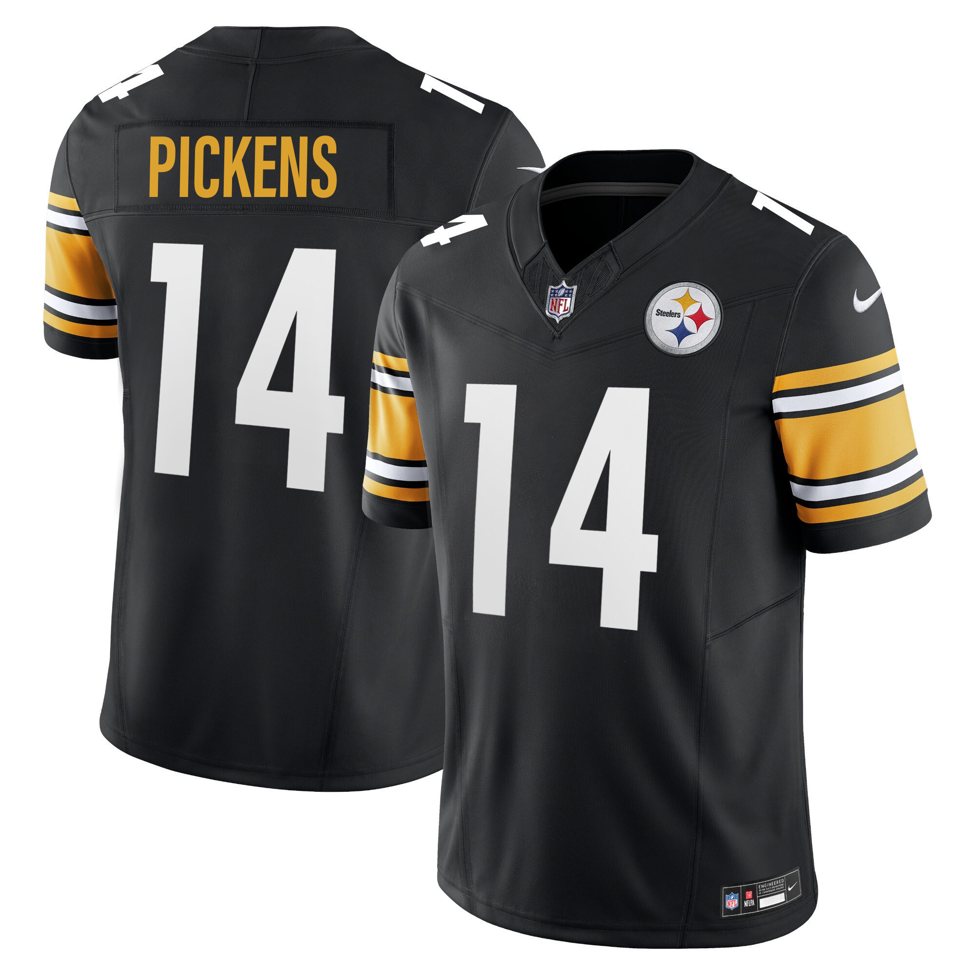 George Pickens Men's Pittsburgh Steelers Vapor Limited Black Jersey - All Stitched