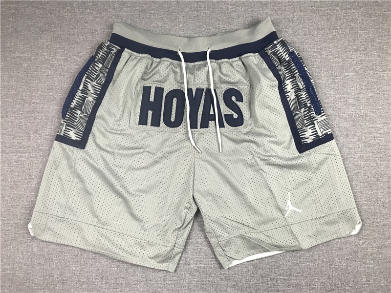 Georgetown HOYAS University 1995-96 Gray Shorts - Basketball Shorts Store