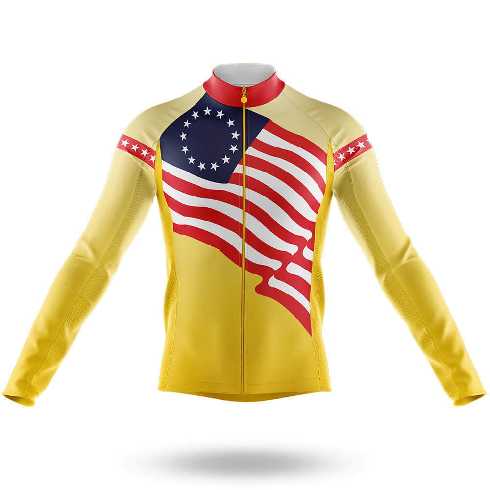 Glorious Flag - Men's Cycling Long Sleeve Jersey