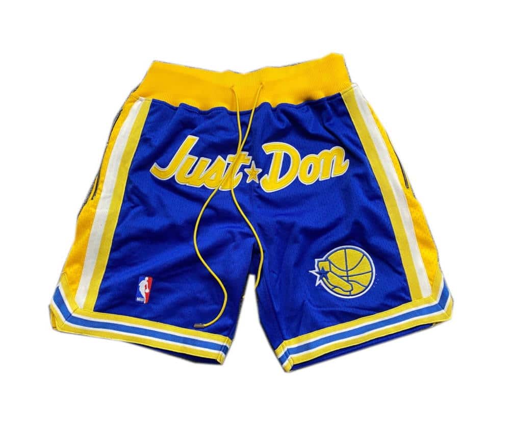 Golden State Warriors Retro Just Don Style 1995-1996 Shorts