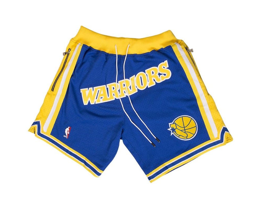 Golden State Warriors Shorts Royal - Basketball Shorts Store