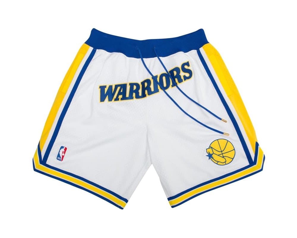 Golden State Warriors Shorts White - Basketball Shorts Store