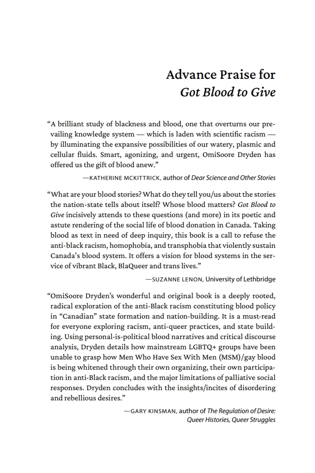 Got Blood to Give: Anti-Black Homophobia in Blood Donation - (PDF/EPUB Version)