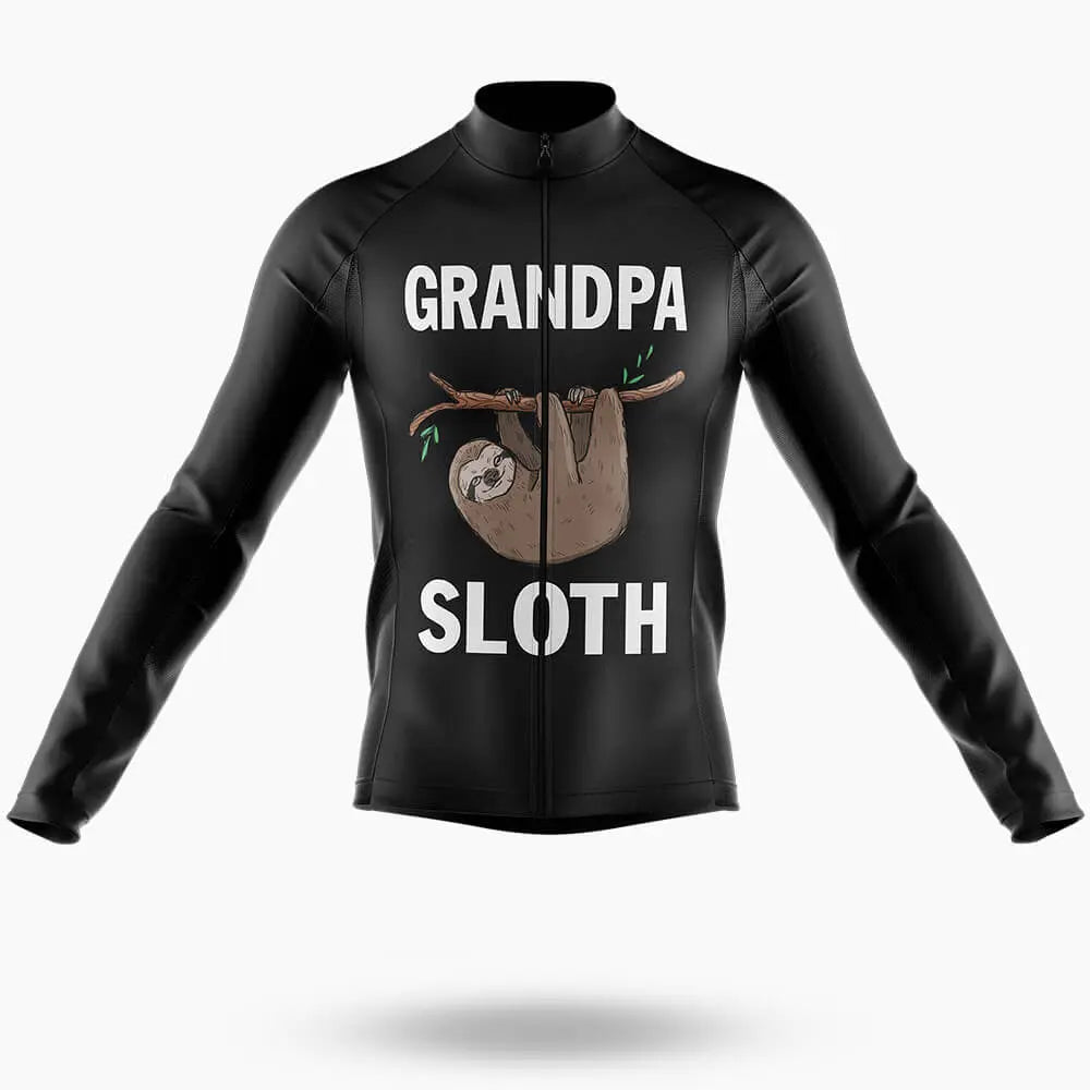 Grandpa Sloth - Men's Cycling Long Sleeve Jersey