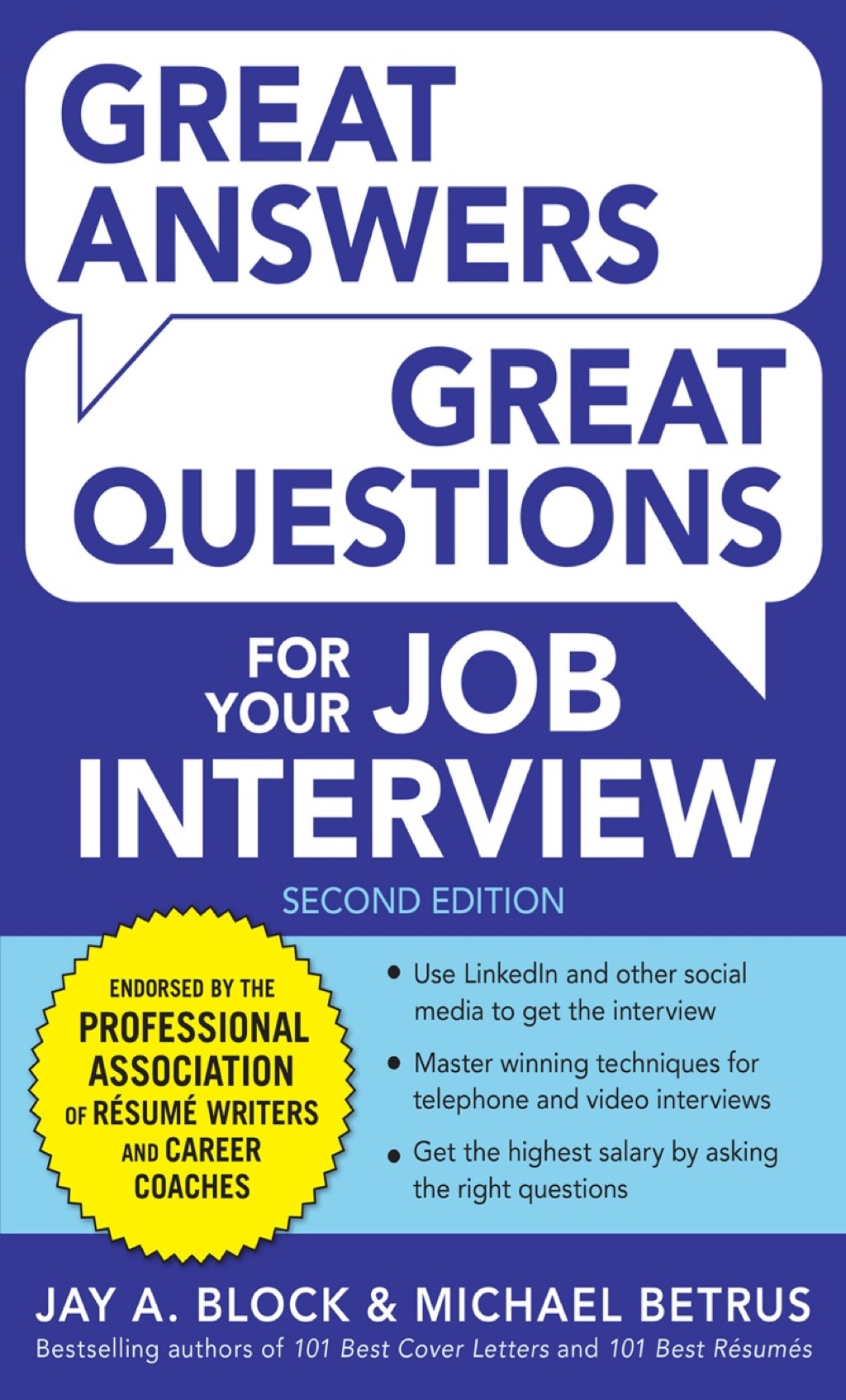 Great Answers, Great Questions For Your Job Interview 2nd Edition - (PDF/EPUB Version)