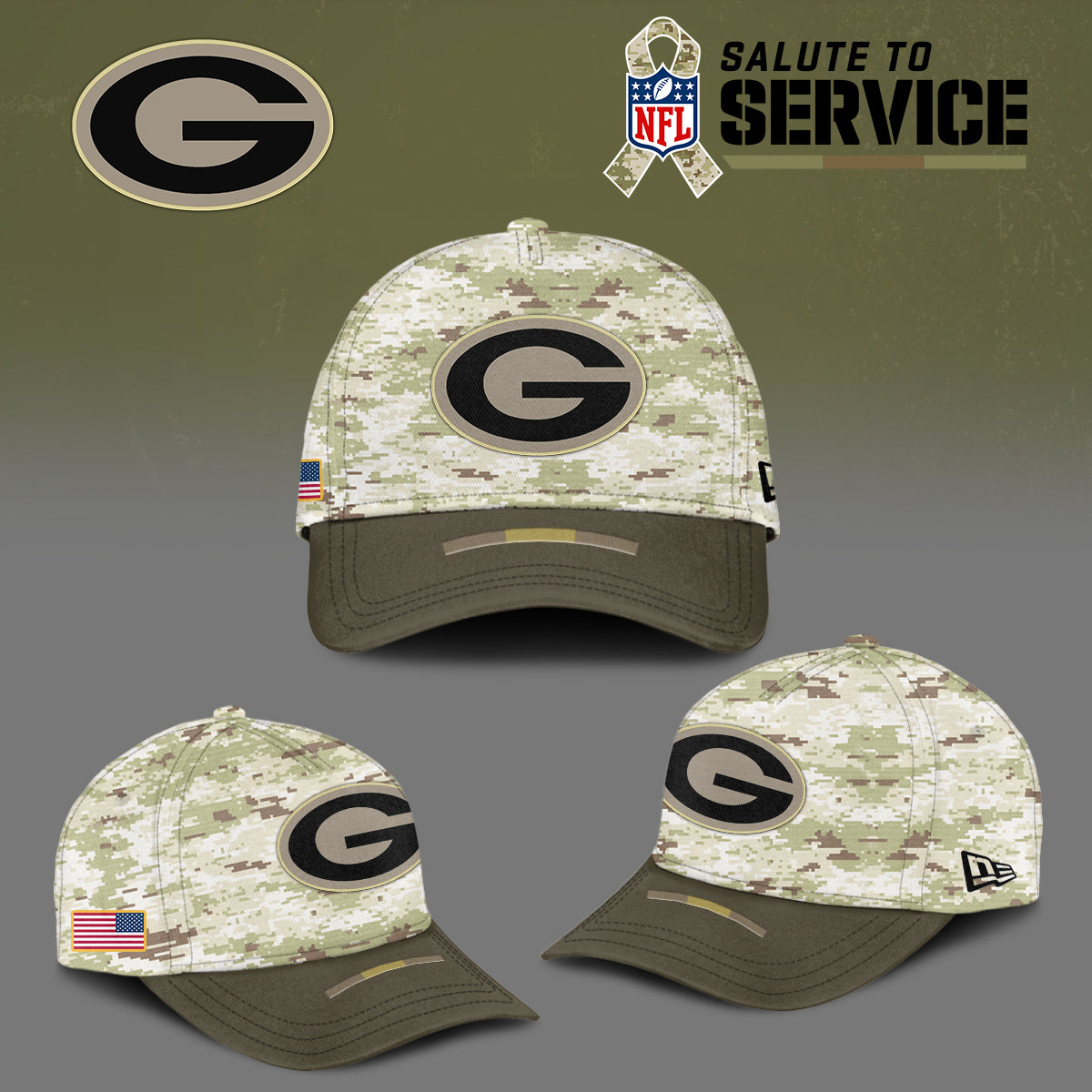 Green Bay Packers NFL Salute To Service Cap