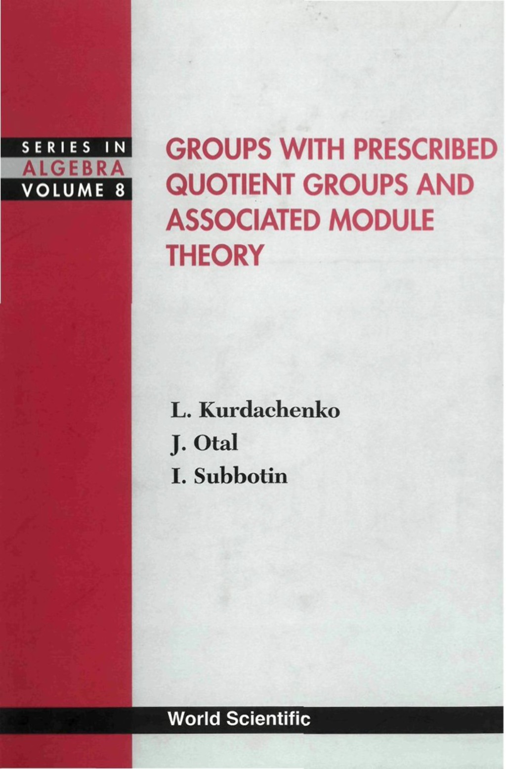 GROUPS WITH PRESCRIBED QUOTIENT.....(V8) - (PDF/EPUB Version)