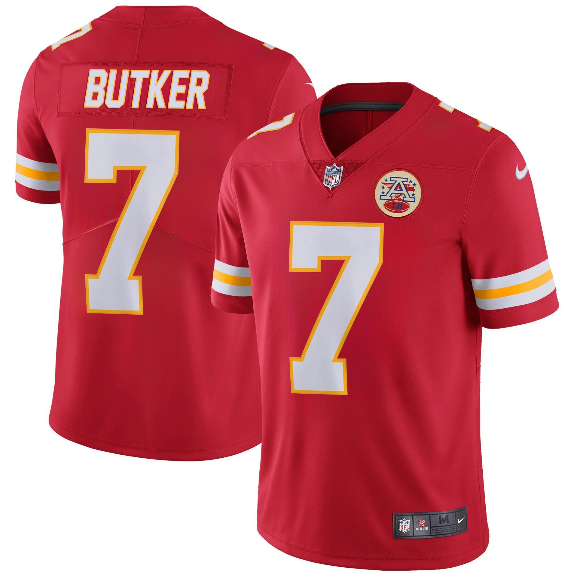 Harrison Butker Men's Kansas City Chiefs Player Vapor Red Jersey - All Stitched